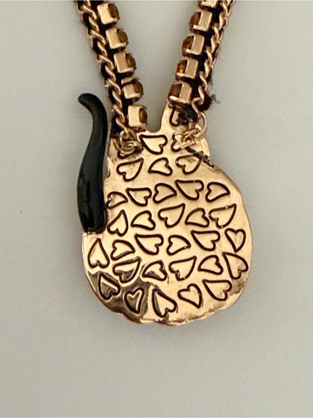Betsey Johnson Cat Pink Pumpkin Gold Tone Halloween Statement Necklace - Picture 10 of 13